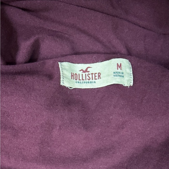 Hollister Burgundy Lace Women's Blouse - Picture 3 of 3